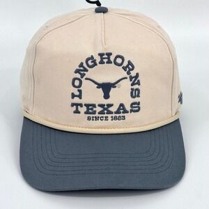 47 Brand Texas Longhorn Canyon Ranchero Hitch Ivory Blue Snapback
